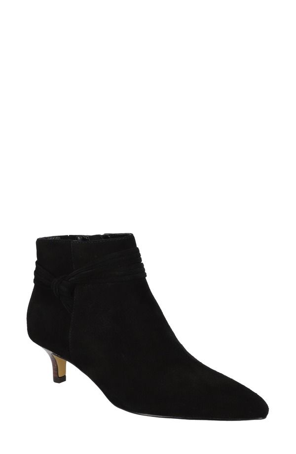 ベラヴィータ レディース シューズ ブーツ・レインブーツ Bella Vita Jani Pointed Toe Bootie Blackidsuede Leather ブラック