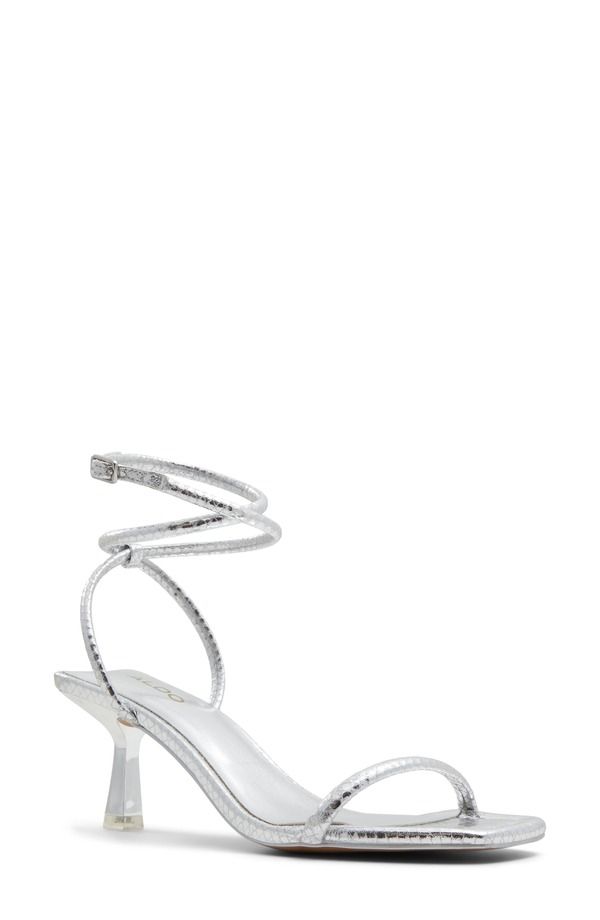 アルド レディース シューズ サンダル アンクル ALDO Dime Ankle Strap Sandal Silver シルバー