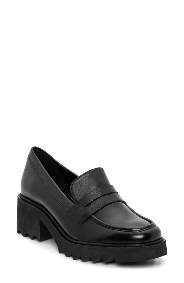アラ レディース シューズ スリッポン・ローファー プラットフォーム ara Prism Platform Penny Loafer Black ブラック
