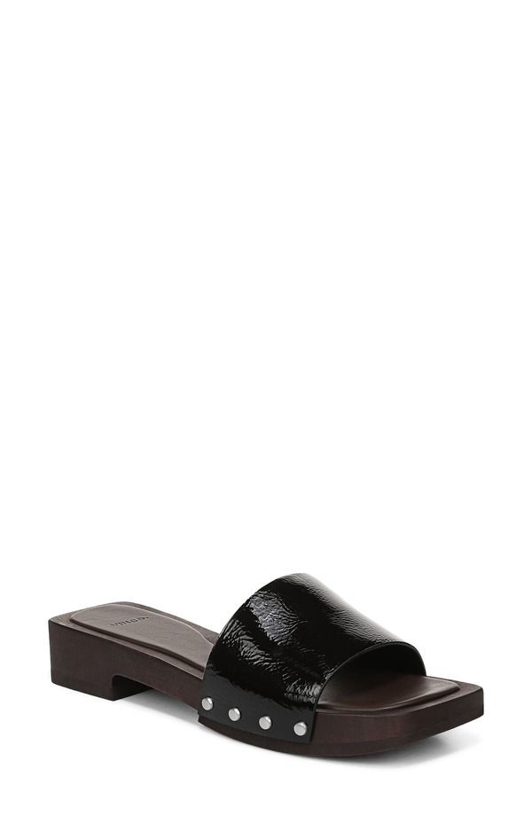 ヴィンス レディース シューズ ヒール プラットフォーム サンダル Vince Barbara Platform Slide Sandal Black ブラック
