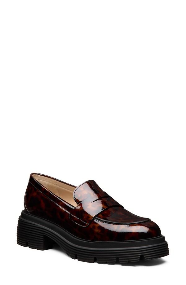 スチュアート ワイツマン レディース シューズ スリッポン・ローファー Stuart Weitzman Hudson Lite Loafer Dark Brown ブラウン