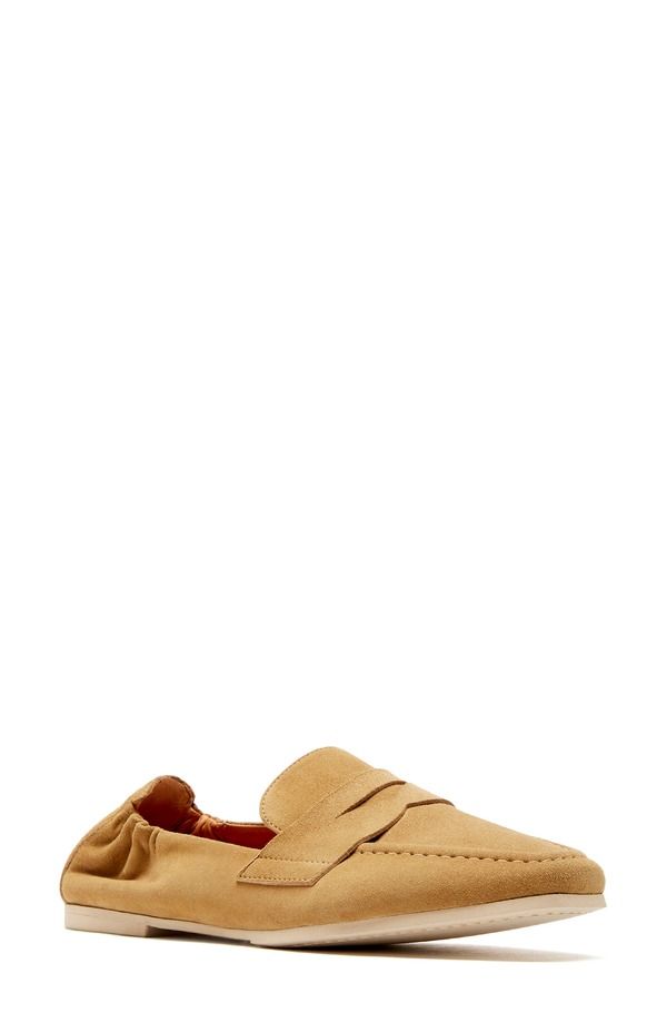 ラカナディアン レディース シューズ スリッポン・ローファー La Canadienne Kitson City Dry Penny Loafer Tabacco Suede