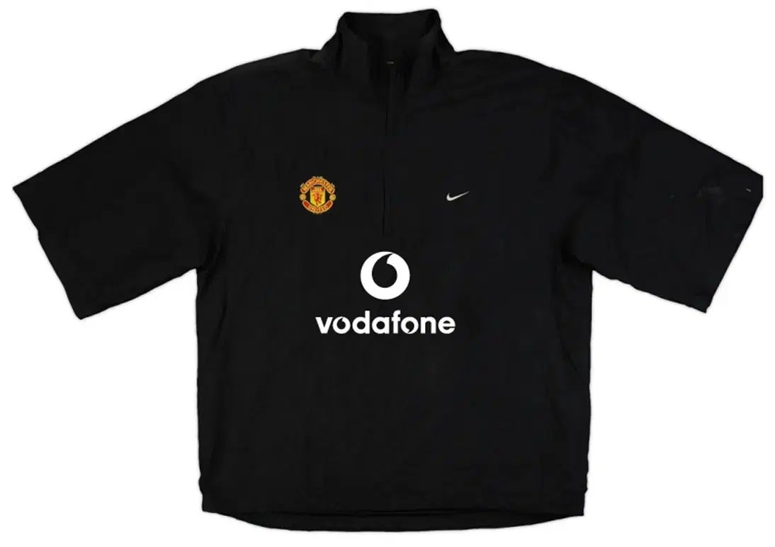 (XL) NIKE マンチェスター・ユナイテッドFC 05/06 ジップアップ トレーナー シャツ ブラック