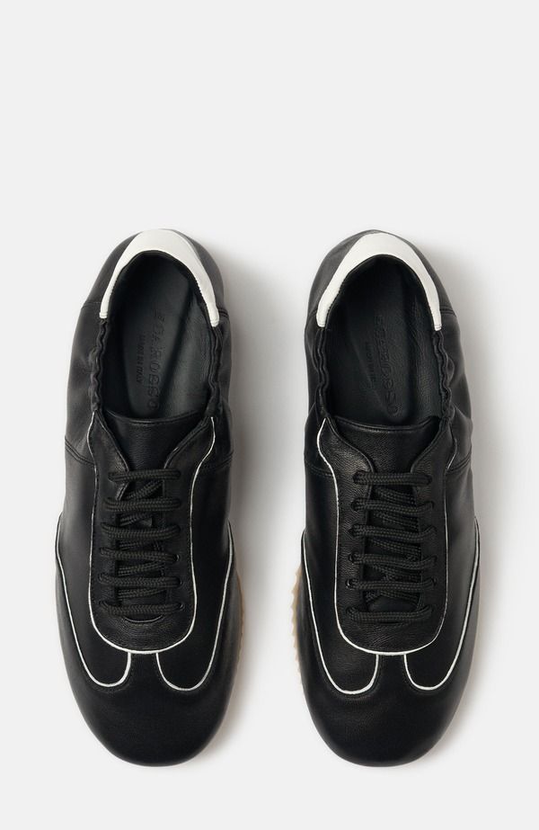 スカロッソ レディース シューズ スニーカー SCAROSSO Riley Sneakers Black Calf ブラック