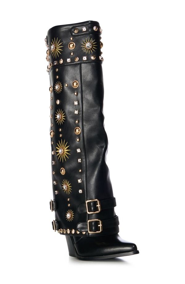 アザレア ワン レディース シューズ ブーツ・レインブーツ AZALEA WANG Mahmoud Over the Knee Boot Black ブラック