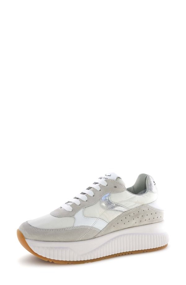 ボイルブランシェ レディース シューズ スニーカー トール Voile Blanche Lana Fresh Metallic Sneaker Ice White ホワイト