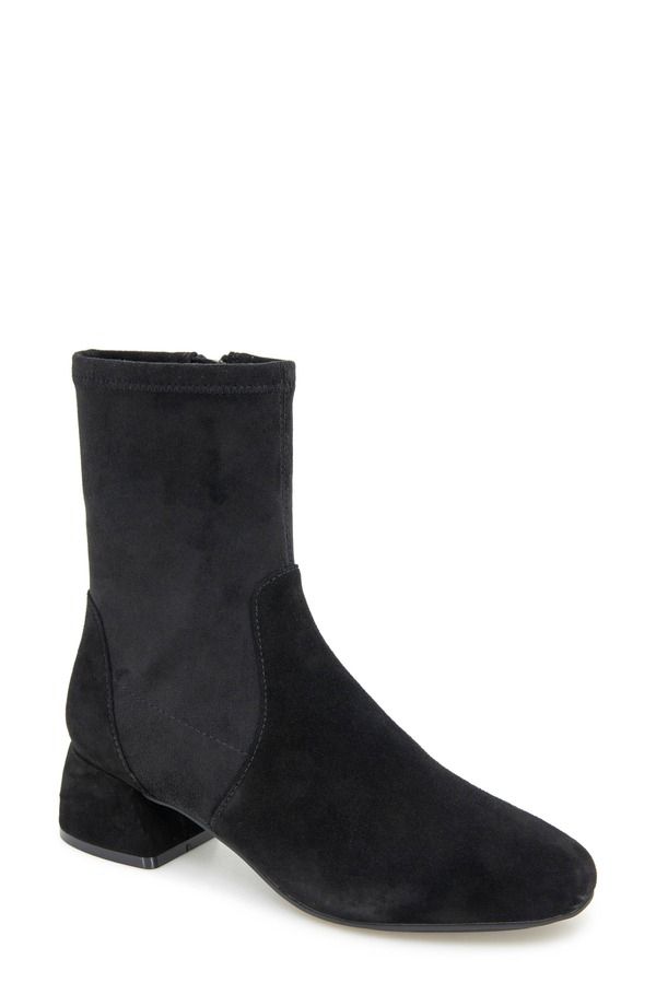 ジェントルソウルズ レディース シューズ ブーツ・レインブーツ Gentle Souls Elly Bootie Black Suede ブラック