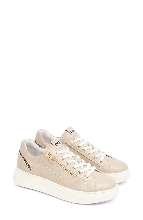 ネーロ ジャルディーニ レディース シューズ スニーカー プラットフォーム NeroGiardini Platform Sneaker Beige ベージュ
