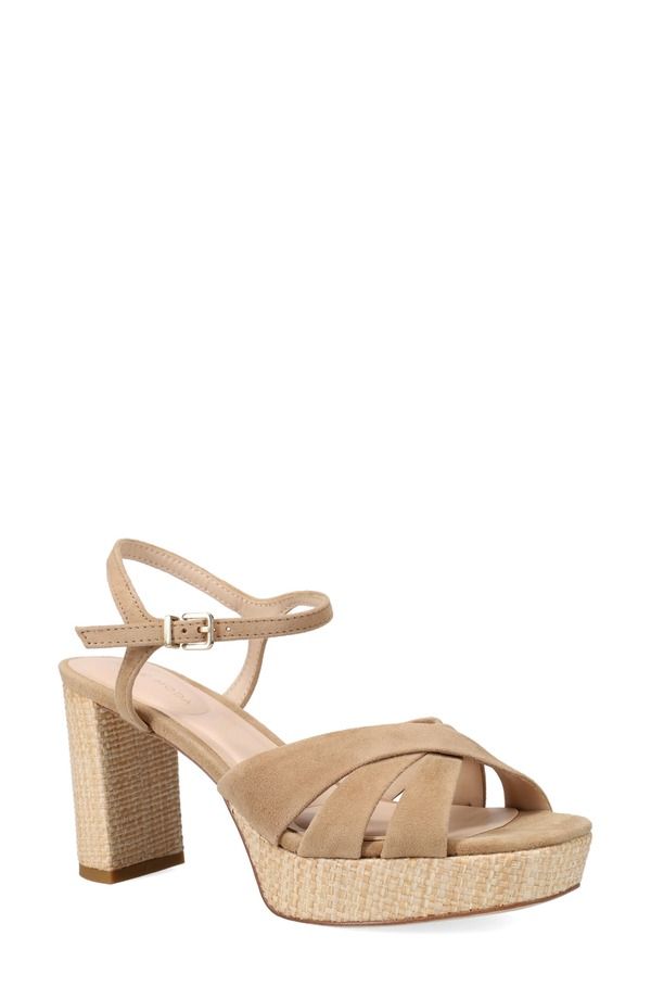 ペレモーダ レディース シューズ サンダル プラットフォーム アンクル Pelle Moda Petinankle Straplatform Sandal Fawn