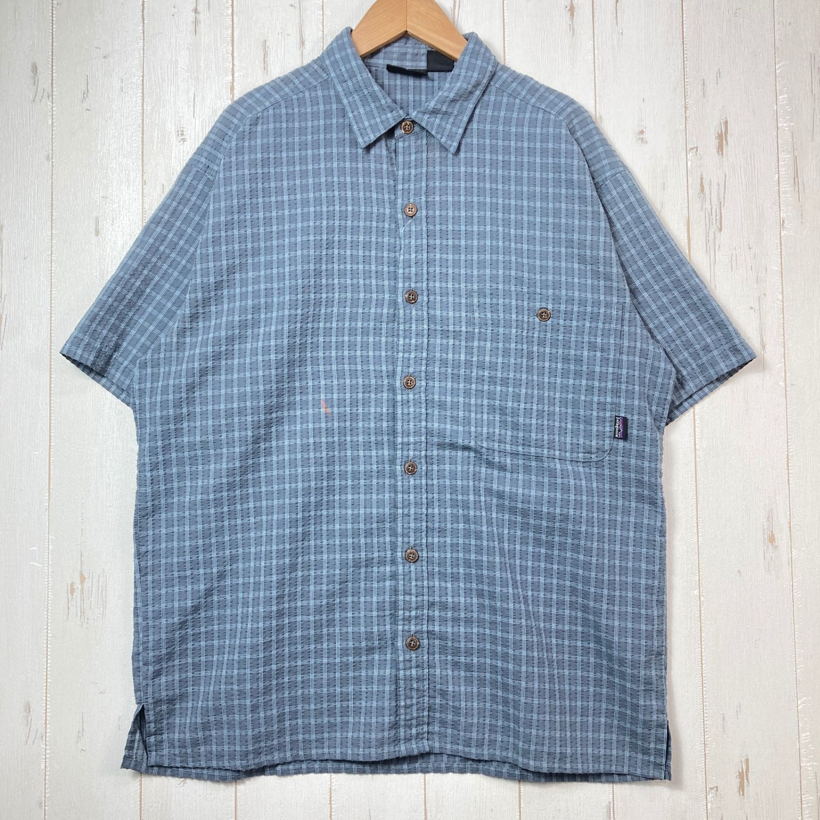 アウトドア ✉️Men's S ブルー系 1990s Patagonia ( パタゴニア