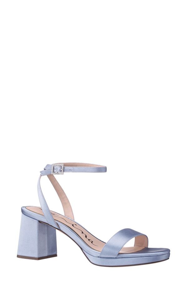 ニナ レディース シューズ ヒール サンダル アンクル Nina Bergen Ankle Strap Sandal Icy Blue ブルー