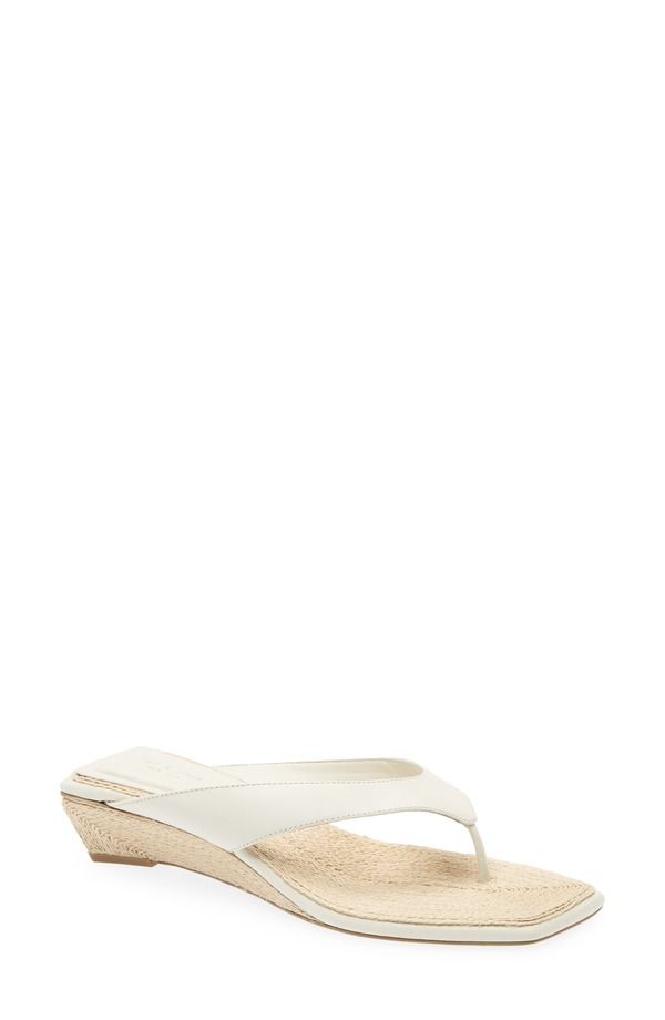 ラグアンドボーン レディース シューズ サンダル rag bone Jo Espadrille Wedge Flip Flop White ホワイト
