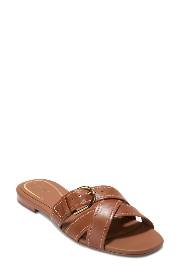 コールハーン レディース シューズ サンダル Cole Haan Velma Slide Sandal British Tan Leather タン