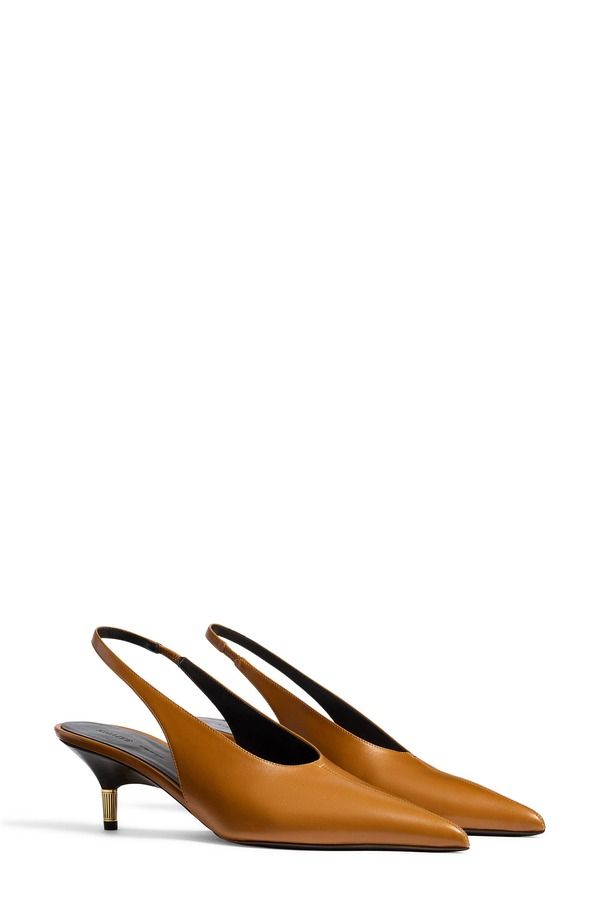 カイト レディース シューズ パンプス ヒール Khaite Bella Kitten Heel Slingback Pump Cuoio