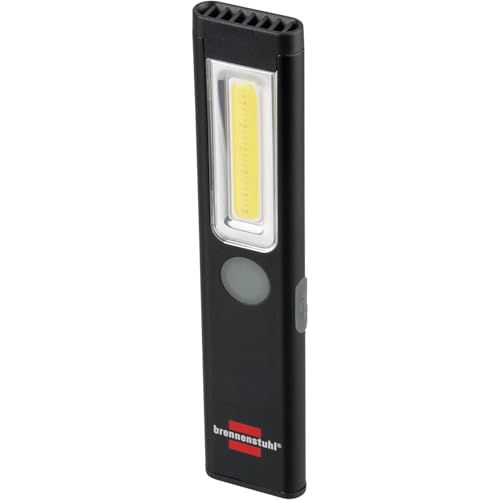 【所ジョージの世田谷ベース掲載!】Brennenstuhl(ブレンネンストゥール) PL 200AC 充電式 LED ハンディライト 小型 マグネット吸着 作業用ライト COBライト 200lm 最長12時間 背面吊り下げクリップ付き アウト 0861d7a4