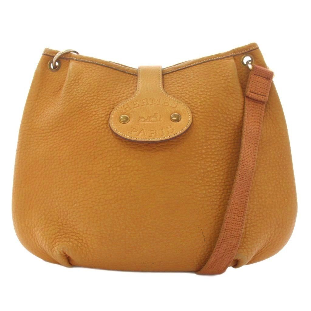 エルメス HERMES 1983年製 ヴィンテージ ロデオ アルデンヌ ショルダーバッグ レザー 茶 ◯M刻印 /KH ■OH