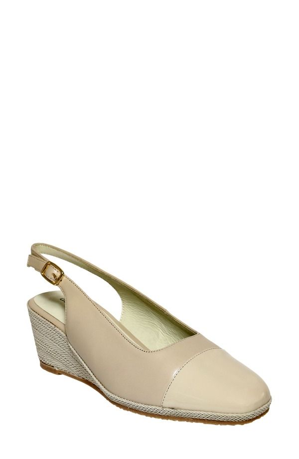 ダイビッドテイト レディース シューズ ヒール David Tate Sheyla Slingback Wedge Pump Lightaupe トープ