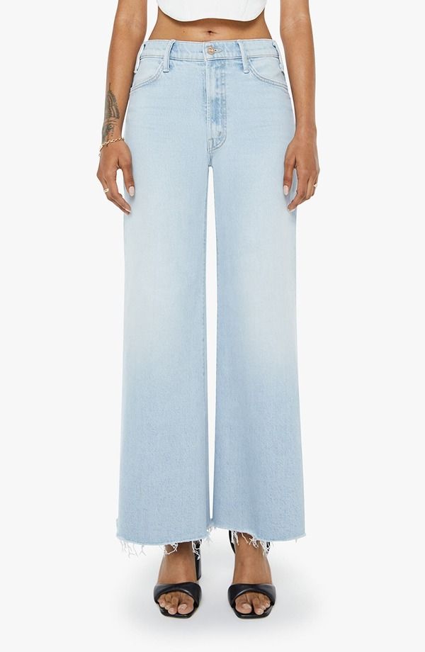マザー レディース ボトムス デニムパンツ ハイウエスト ジーンズ MOTHER The Lil Husteroller Simp High Waist Fray Hem Jeans Bring The Cooler