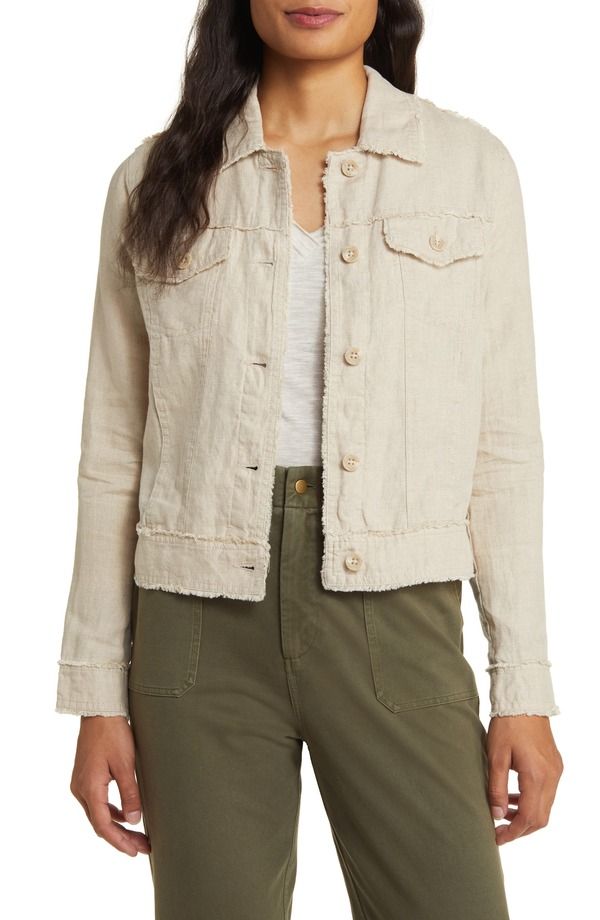 トッミーバハマ レディース アウター ジャケット・ブルゾン リネン Tommy Bahama Two Palms Linen Raw Edge Jacket Natural
