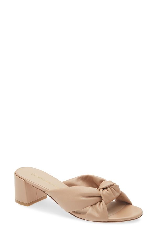 スチュアート ワイツマン レディース シューズ ヒール Stuart Weitzman Soplaya Block Slide 50 Adobe
