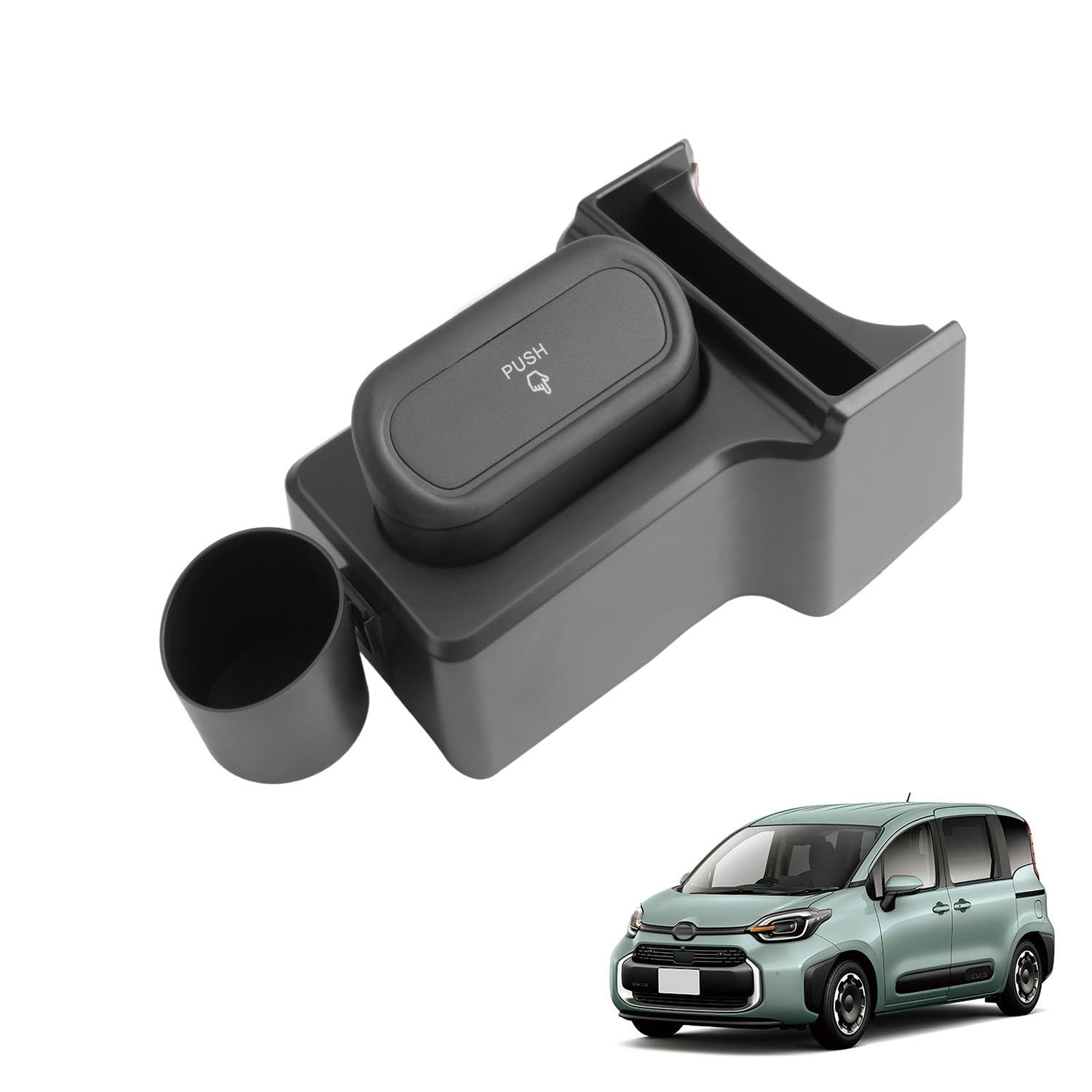 新品 Coleya 3in1 コンソールボックス トヨタ 新型シエンタ 10系 3代目 2023~現行専用 コンソールボックス ドリンクホルダー ゴミ箱 増設 コンソール収納トレイ 滑り止め 取付け簡単 カーアクセサリー