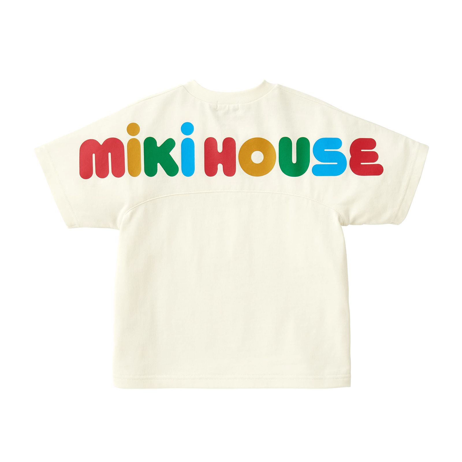 新品 [ミキハウス] 半袖Ｔシャツ ロゴ 無地 シンプル 日本製 男の子 女の子 ベビー キッズ 子供服 10-5242-495 90cm 白
