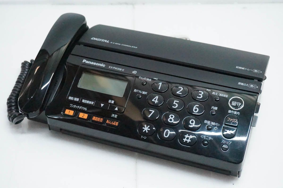 【中古】Panasonicパナソニック おたっくす 普通紙FAX KX-PW308 親機のみ