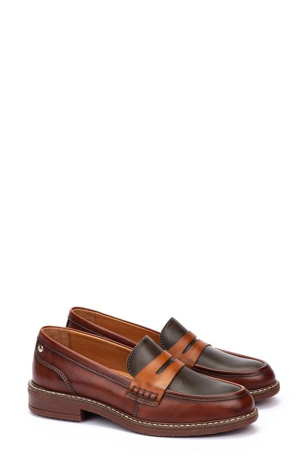 ピコリーノス レディース シューズ スリッポン・ローファー PIKOLINOS Aldaya Penny Loafer Cognac