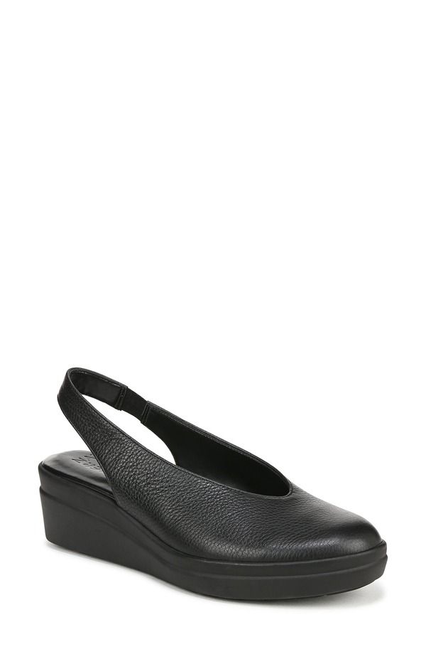ナチュライザー レディース シューズ パンプス プラットフォーム Naturalizer Sutton Slingback Platform Wedge Pump Black Black ブラック