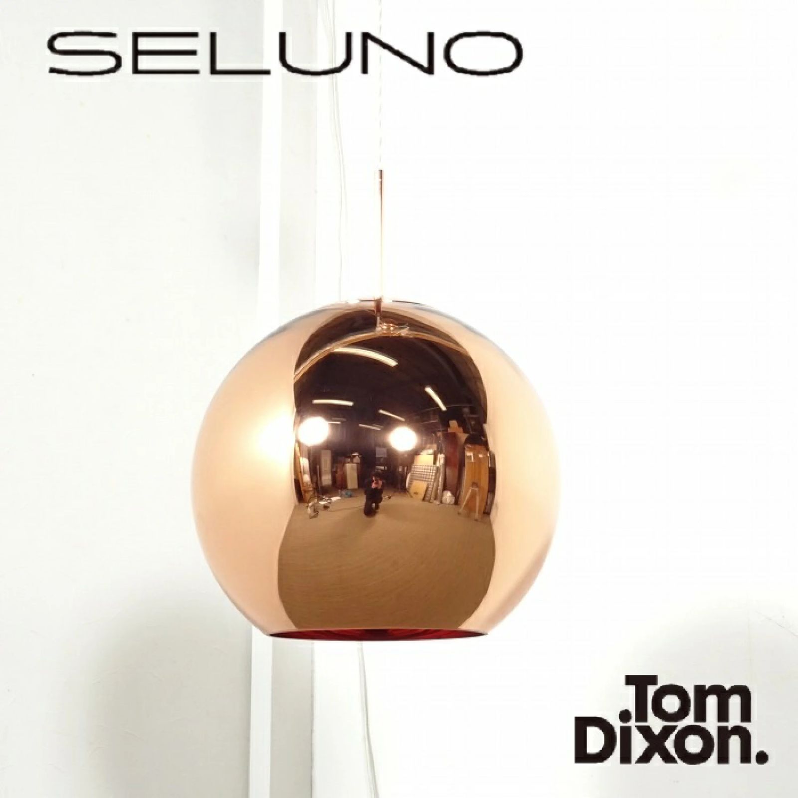 ◾︎SELUNO◾︎ 【展示美品】Tom Dixon トムディクソン Copper Round 45 / コッパー ラウンド 45 ペンダントライト / コッパー 11万 x497