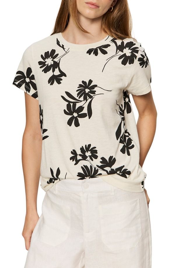 サンクチュアリー レディース トップス Tシャツ Sanctuary The PerfectShirt Chalk Bloom White ホワイト