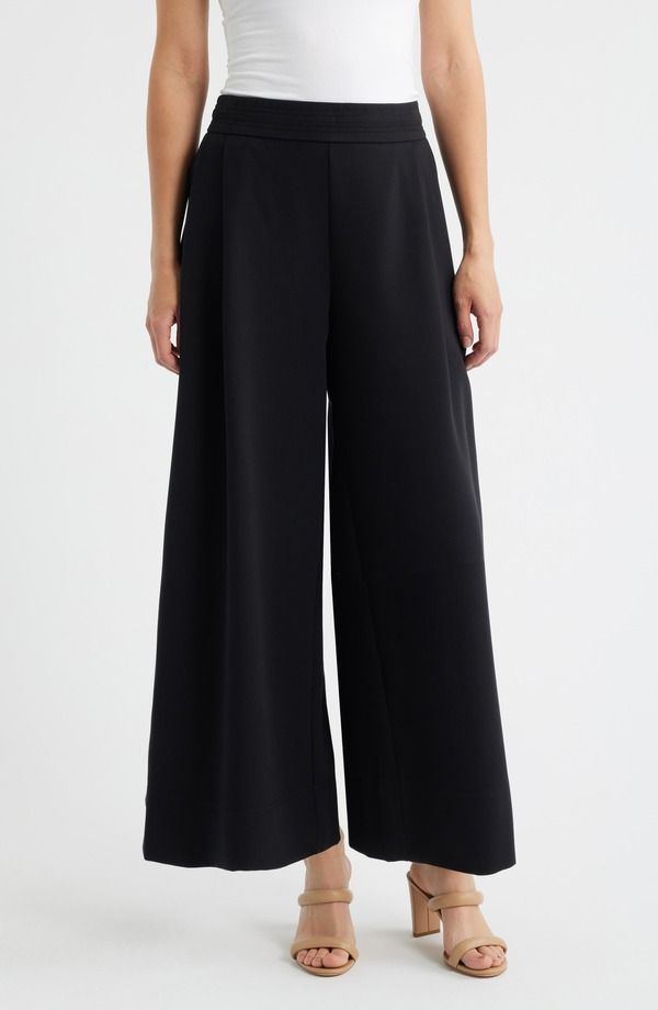 ウィットウィズダム レディース ボトムス カジュアルパンツ ワイドレッグ Wit Wisdom Ultra Skyrise Wide Leg Pants Black ブラック