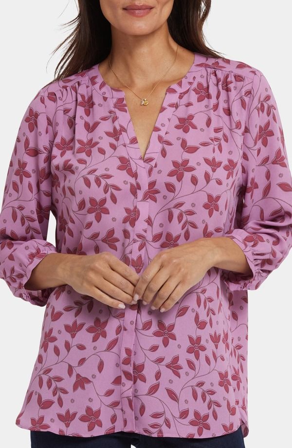 エヌワイディージェイ レディース トップス シャツ NYDJ Pintuck Top Chaillot