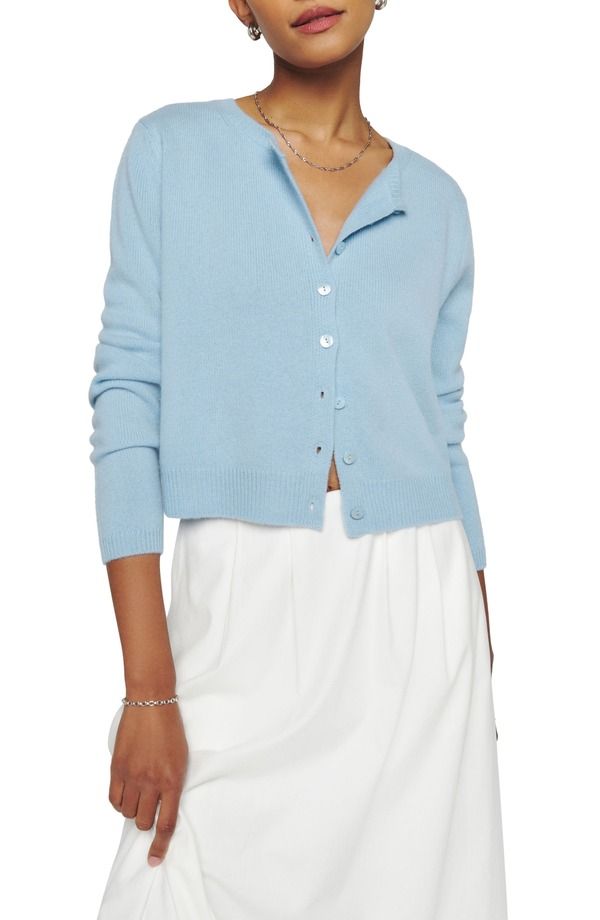 リフォーメーション レディース アウター カーディガン Reformation Clara Cashmere Crew Cardigan Bayou