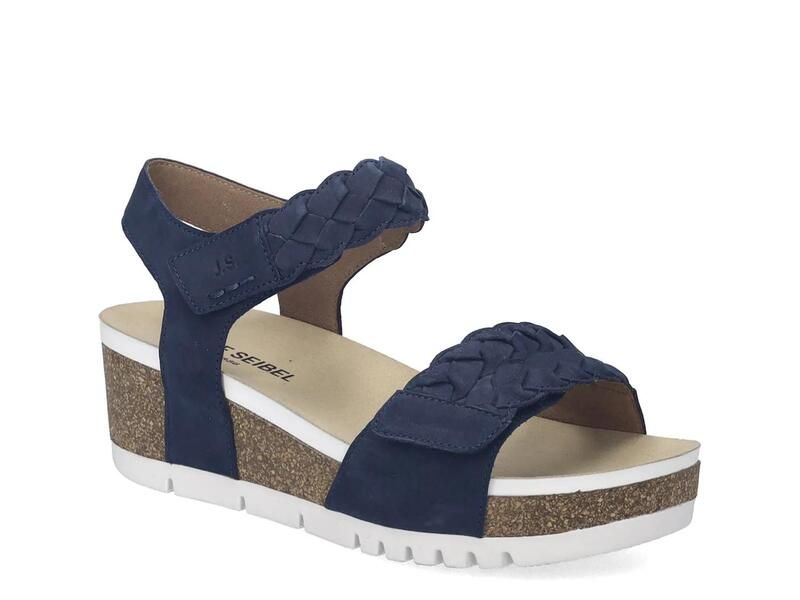 ジョセフセイベル レディース シューズ サンダル Josef SeibelQuinn 22 Wedge Sandal Womens Ocean Blue ブルー