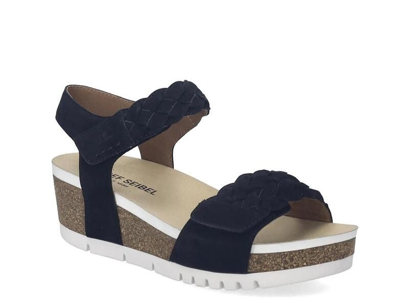 ジョセフセイベル レディース シューズ サンダル Josef SeibelQuinn 22 Wedge Sandal Womens Black ブラック