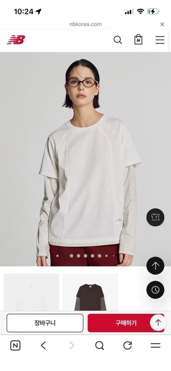 ニューバランス 長袖Tシャツ