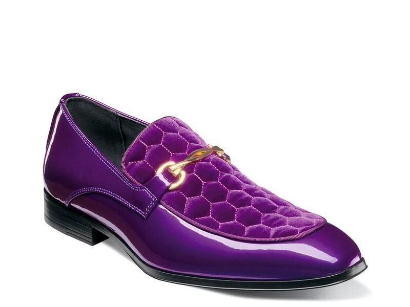 ステイシーアダムス メンズ シューズ スリッポン・ローファー Stacy AdamsSprague Loafer Purple パープル