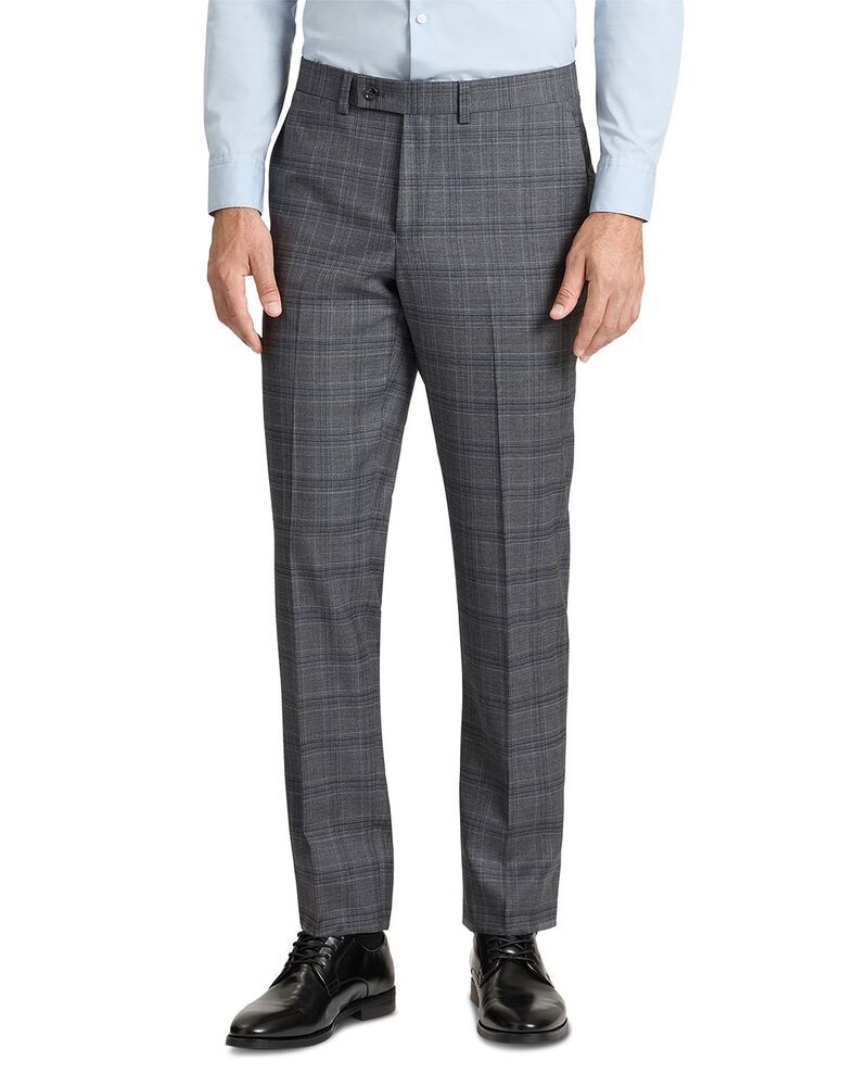 テッドベーカー メンズ ボトムス カジュアルパンツ Ted Baker Wright Plaid Modern Fit Suit Pants Grey グレー
