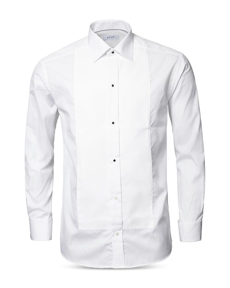 エトン メンズ トップス シャツ Eton Classic Fit Piqu BibFrontuxedo Shirt White ホワイト