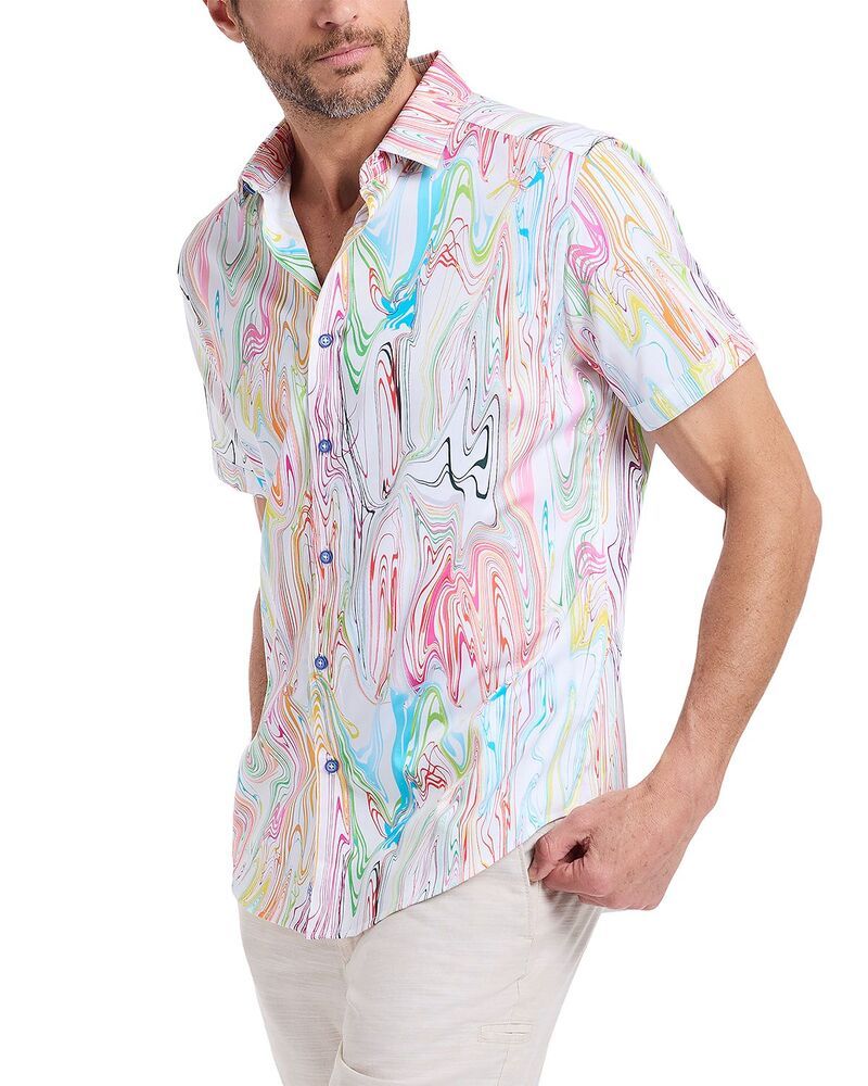 ロバートグラハム メンズ トップス シャツ Robert Graham Bellenden Paint Swirl Woven Shirt Multi マルチカラー