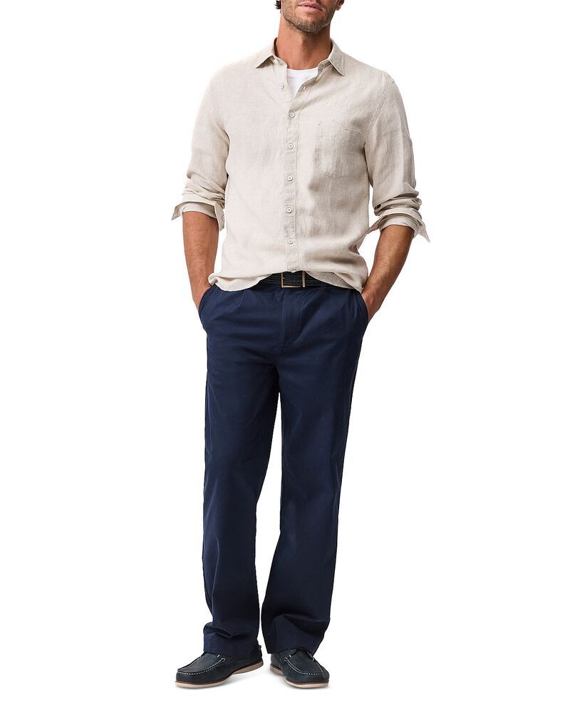 ロッドアンドグン メンズ トップス シャツ リネン Rodd Gunn Coromandelinen Shirt Oatmeal オートミール