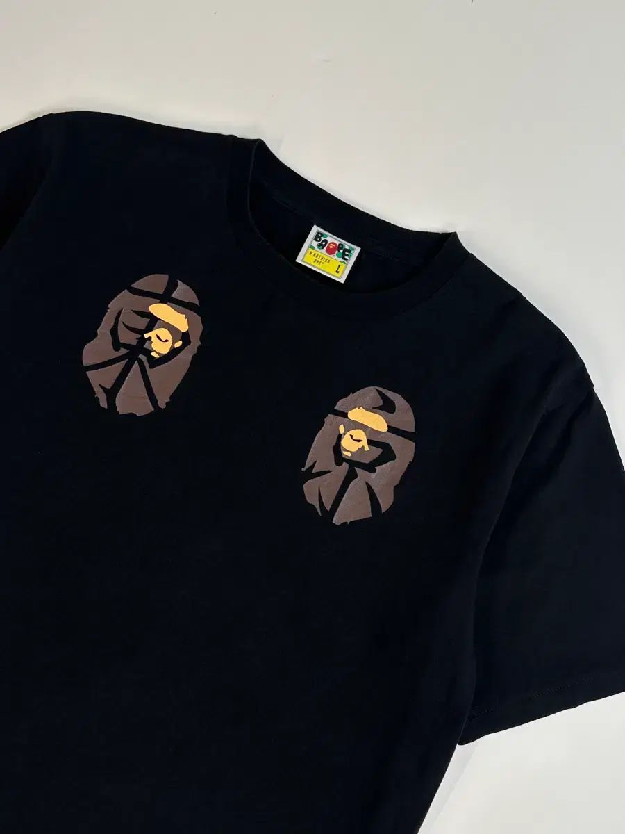 BAPE SOUVENIR ブラック 半袖Tシャツ L