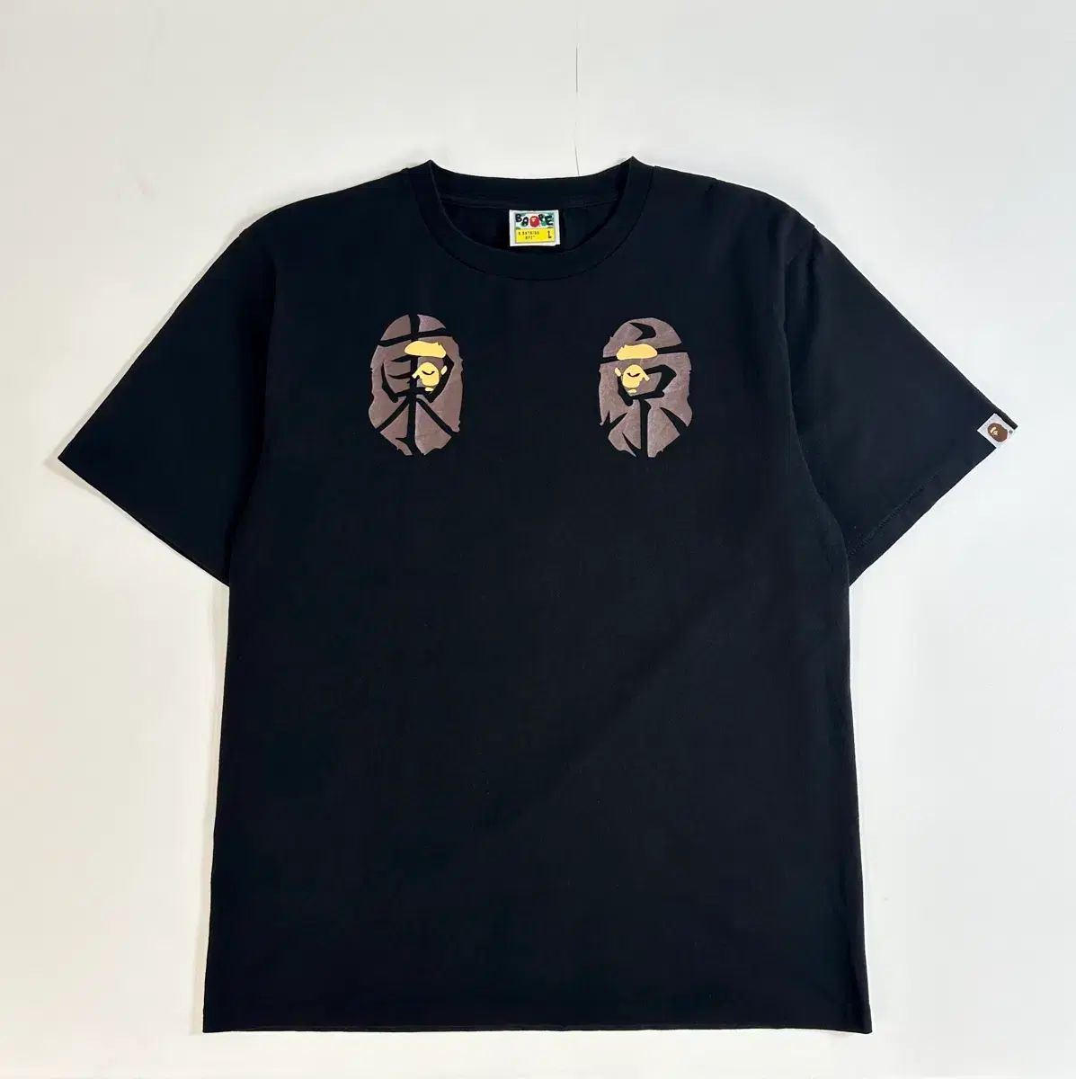 BAPE SOUVENIR ブラック 半袖Tシャツ L