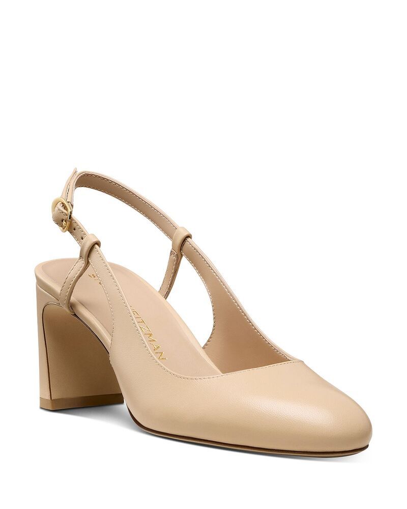 スチュアート ワイツマン レディース シューズ パンプス レザー Stuart Weitzman Womens Babette Leather Mary Jane Slingback Pumps Barely Beige ベージュ