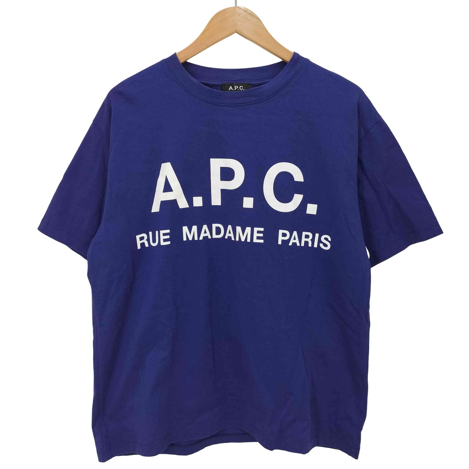 アーペーセー A.P.C. 別注 オーバーサイズ ロゴプリント Tシャツ