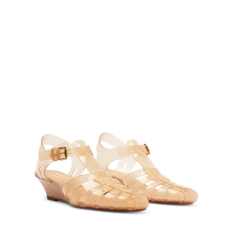 ファーム レディース シューズ サンダル FARM Rio Womens Fisherman Kitten Wedge Jelly Sandals Blush ブラッシュ