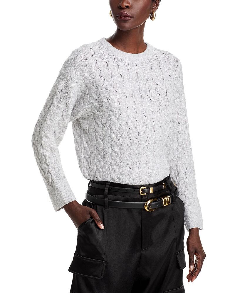 ヴィンスカムート レディース アウター ニット・セーター クルーネック VINCE CAMUTO Crewneck Sweater Silver Heather ヘザー の商品写真