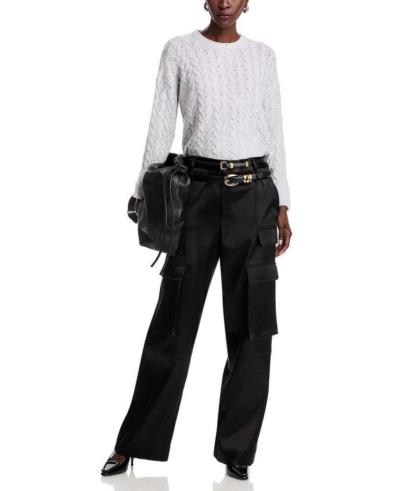ヴィンスカムート レディース アウター ニット・セーター クルーネック VINCE CAMUTO Crewneck Sweater Silver Heather ヘザー