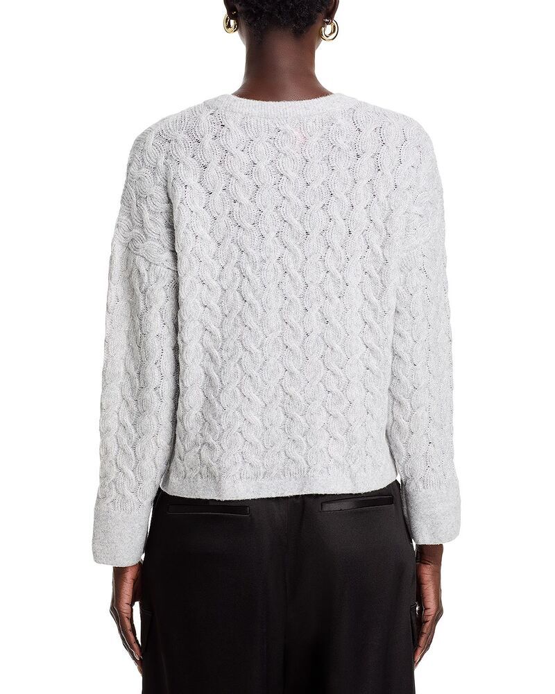 ヴィンスカムート レディース アウター ニット・セーター クルーネック VINCE CAMUTO Crewneck Sweater Silver Heather ヘザー